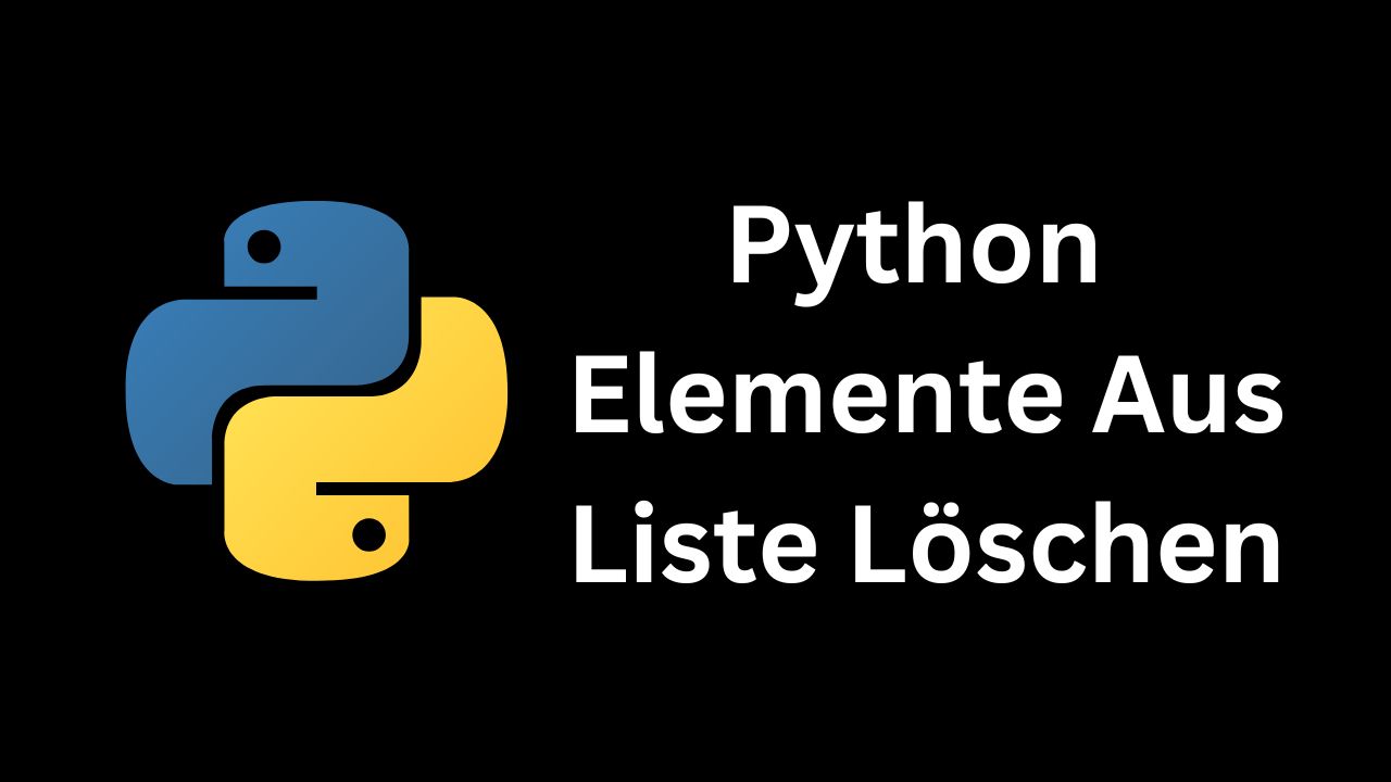 Python Elemente Aus Liste Löschen
